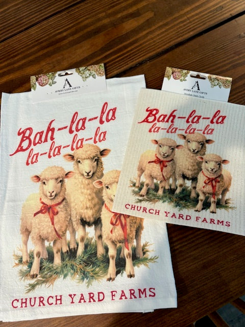 Christmas Sheep Swedish Dish Cloth