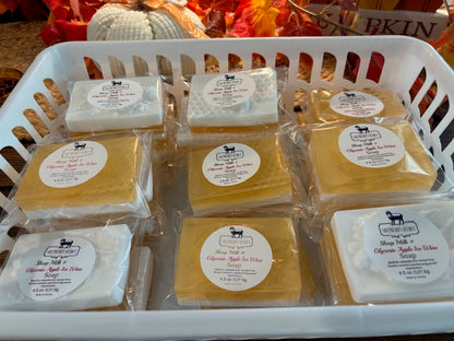 Apple Honey Ice Wine Glycerin and Sheep Milk Soap