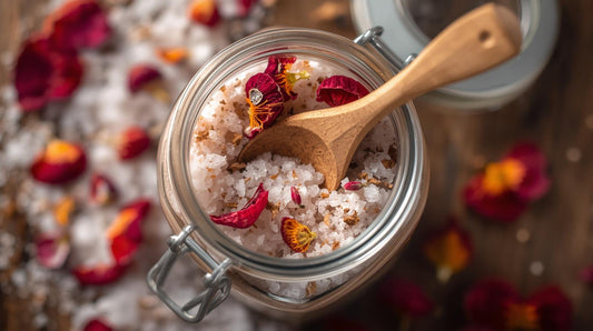 Sheep Milk Foot Bath Salts Hibiscus and Nasturtium