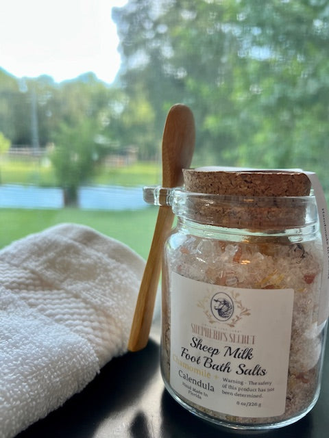 Sheep Milk Bath Salt Chamomile and Calendula